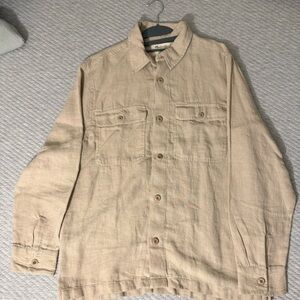 Madewell Tan Lightweight Shirt Jacket
